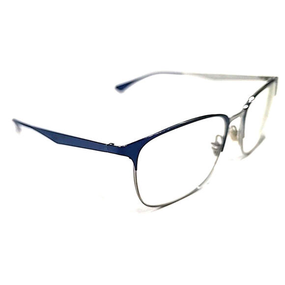 Ray Ban RB6421 3041 Blue Silver Metal Square Eyeglasses Frame 54-18 145 - Picture 4 of 10